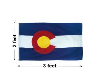 2'x3' Colorado Nylon Outdoor Flag